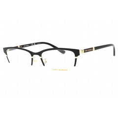 Tory Burch Women's Eyeglasses - Brown/Shiny Gold Metal Half Rim Frame | 0TY1069 3304