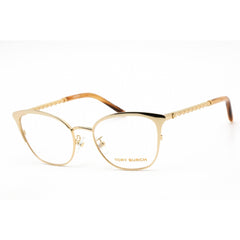 Tory Burch Women's Eyeglasses - Shiny Gold Metal Cat Eye Frame | 0TY1076 3343