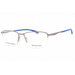 Under Armour Men's Eyeglasses - Matte Ruthenium Blue Rectangular | UA 5039/G 09T9 00