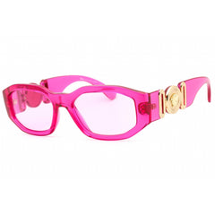 Versace Unisex Sunglasses - Transparent Fuchsia Frame Fuchsia Lens | 0VE4361 5334/5