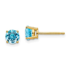 14k 5mm Round Earring Mountings No Stones Included No Backs