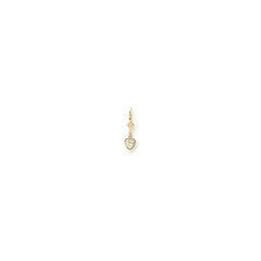 14k 5x5 Heart Leverback Earring Mounting No Stones Included