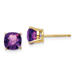 14k 6mm Cushion Earring Mountings No Stones Included No Backs