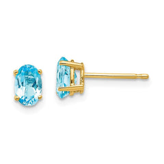 14k 6x4 Oval Earring Mountings No Stones Included No Backs