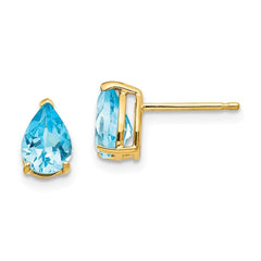 14k 7x5 Pear Earring Mountings No Stones Included No Backs
