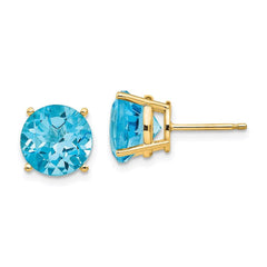 14k 9mm Round Earring Mountings No Stones Included No Backs