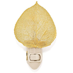 24k Gold Dipped Aspen Leaf Nightlight