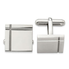 Stainless Steel Polished Cuff Links