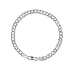 Sterling Silver Twin Charm Bracelet, 8