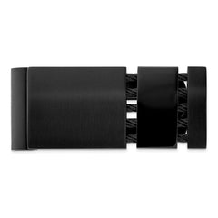 Stainless Steel Brushed and Polished Black IP-plated Money Clip