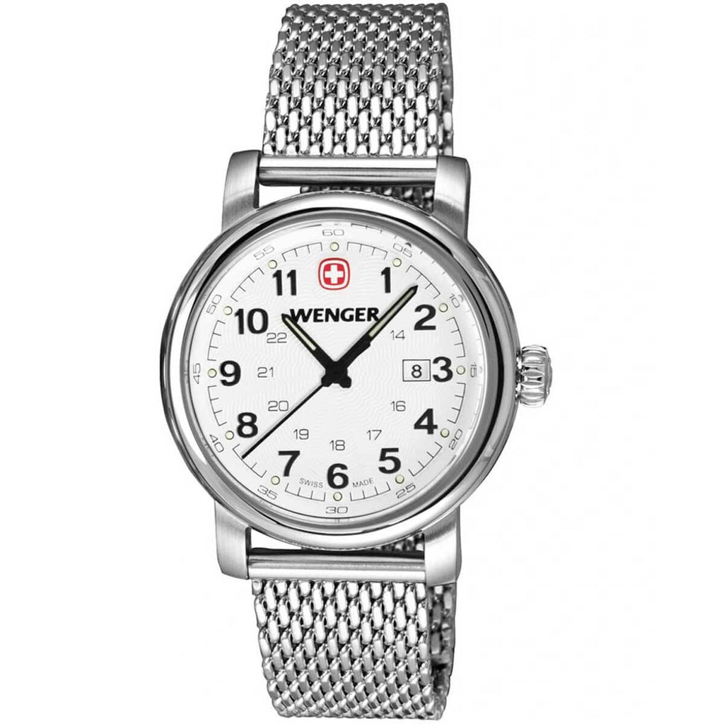 Wenger Women's Quartz Watch - Urban Classic White Dial Mesh Bracelet |