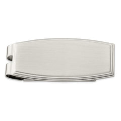 Stainless Steel Brushed and Polished Money Clip