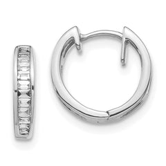 14k White Gold Diamond Earrings