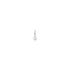 14k White Gold 6mm Round Leverback Mounting