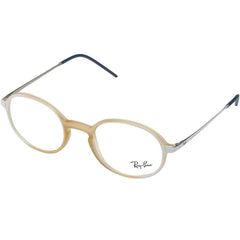Ray Ban Men's Eyeglasses - Demo Lens Pink and White Frame | 0RX7153-5791-50-21-145
