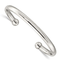 Stainless Steel Polished Cuff Bangle