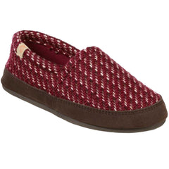 Acorn Women’s Moc Slippers - Textured Weatherproof, Garnet, X-Large | A10080GARWXL