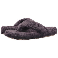 Acorn Women's Slippers - Spa Thong with Memory Foam, Ink, Medium | A10454INKWM