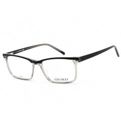 Adensco Men's - Black Gray Rectangular Full Rim Eyeglasses Acetate Ad | 119 0EDM 00