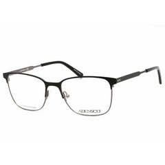 Adensco Men's Eyeglasses - Black Ruthenium Metal Square Full Rim | AD 123 0TI7 00