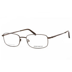 Adensco Men's Eyeglasses - Brown Metal Rectangular Full Rim Frame | Ad 108 01D1 00
