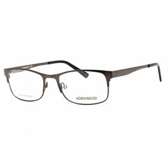 Adensco Men's Eyeglasses - Full Rim Matte Dark Ruthenium Plastic | AD 125 0R80 00