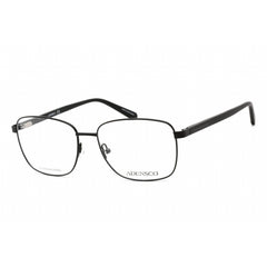 Adensco Men's Eyeglasses - Matte Black Stainless Steel Square Frame | AD 138 0003 00