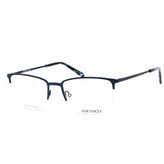 Adensco Men's Eyeglasses - Matte Blue Half Rim Metal Rectangular | AD 136 0RCT 00