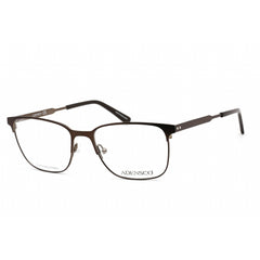 Adensco Men's Eyeglasses - Matte Brown Stainless Steel Rectangular | AD 123 0YZ4 00
