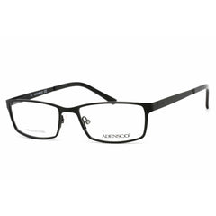 Adensco Men's Eyeglasses - Semi Matte Black Metal Rectangular Frame | Ad 111 0003 00