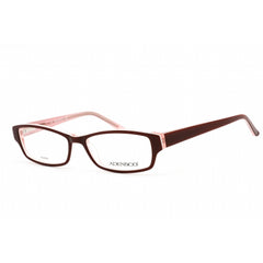 Adensco Women's Eyeglasses - Burgundy and Pink Rectangular Acetate | Ad 212 0DS9 00