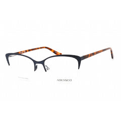 Adensco Women's Eyeglasses - Matte Blue Stainless Steel Cat Eye Frame | AD 241 0FLL 00