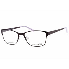Adensco Women's Eyeglasses - Purple Rectangular Frame Clear Demo Lens | Ad 205 0ETE 00