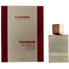 Al Haramain Unisex Eau De Parfum Spray - Amber Oud Rouge Mesmerizing Charm, 2 oz