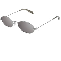 Alexander Mcqueen Men's Sunglasses - Silver Lens | ALEXANDER MCQUEEN AM0211SA 004