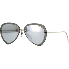 Alexander Mcqueen Unisex Sunglasses - Shiny Silver | ALEXANDER MCQUEEN AM0120SA 002