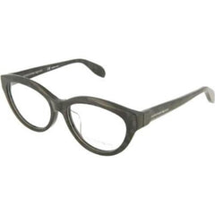 Alexander Mcqueen Women's Eyeglasses - Grey Cat Eye | ALEXANDER MCQUEEN AM0045OA 003