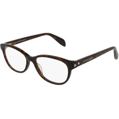 Alexander Mcqueen Women's Eyeglasses - Plastic Oval | ALEXANDER MCQUEEN AM0074O 002