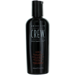 American Crew Men's - 3-in-1 Fresh Shampoo, Conditioner, and Body Wash, 3.3 oz