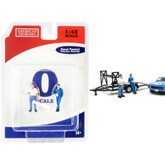 American Diorama 2 Figurines Set - Tim and Larry Mechanics for 1/43 Scale Models