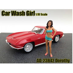 American Diorama Car Wash Girl Dorothy Figurine - 4 inch Tall For 1/18 Scale Model