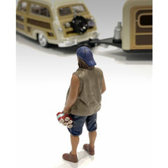American Diorama Figure 2 - Campers Poly-Resin Material for 1/18 Scale Models