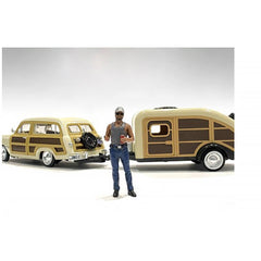 American Diorama Figure 5 - Campers Poly-Resin Material for 1/24 Scale Models
