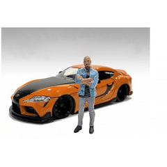 American Diorama Figure 6 Car - Meet 3 Poly-Resin Material for 1/18 Scale Models