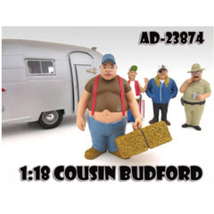American Diorama Figure - Cousin Budford Trailer Park For 1:18 Diecast Model Cars