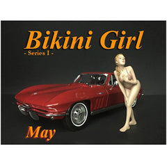 American Diorama Figure - May Bikini Calendar Girl Polyresin for 1/18 Scale Models