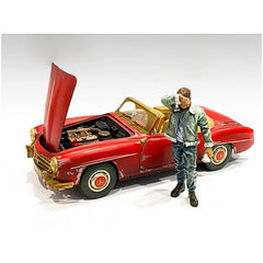 American Diorama Figurine - Auto Mechanic Sweating Joe for 1/18 Models Poly Resin