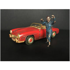 American Diorama Figurine II - Zombie Mechanic for 1/24 Scale Models Blister Pack