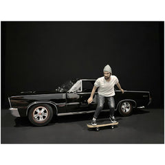 American Diorama Figurine - Skateboarder II Poly Resin Material for 1/18 Scale