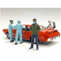 American Diorama Figurine V - Polyresin Material Hazmat Crew for 1/24 Scale Models